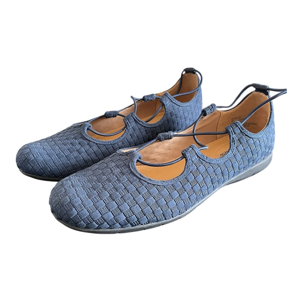 Comfortview Woven Flats Woman's Navy Size 9W